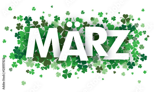 Monat Maerz  Kleeblätter Header