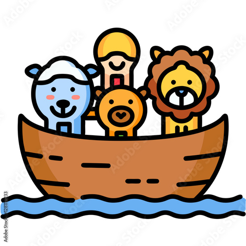 Noah Ark animals vector