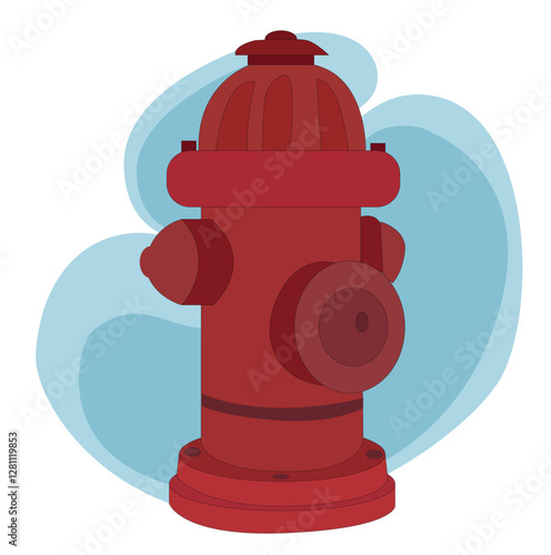 
Red fire hydrant. Red fireplug