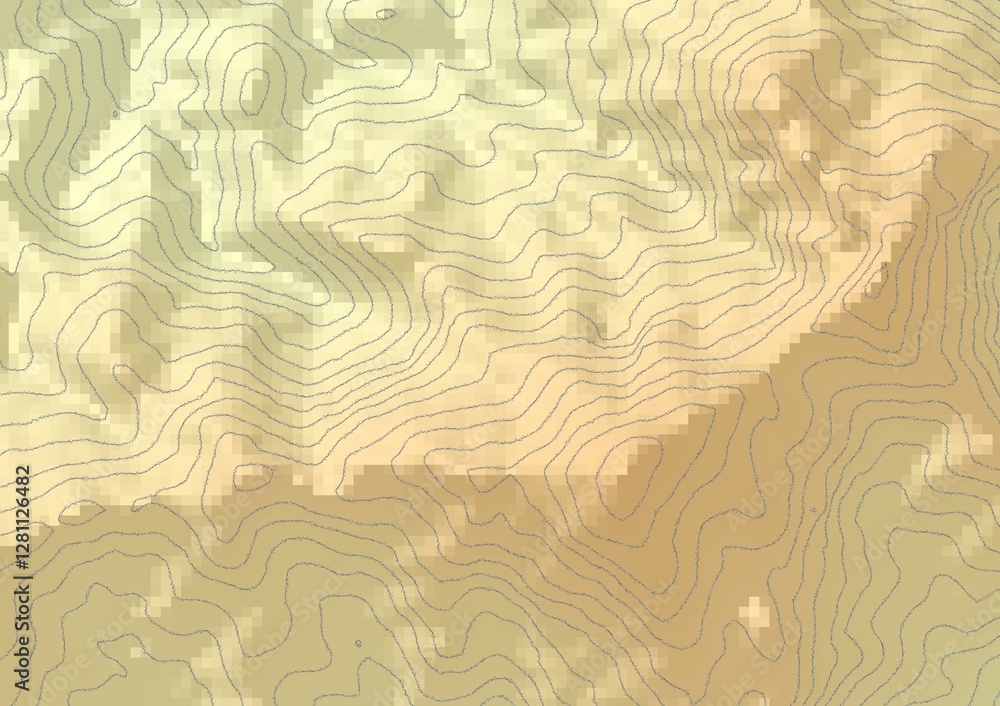 Mapa topográfico, curvas de nivel
