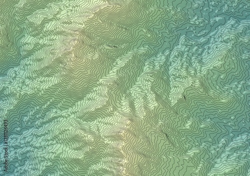 Mapa topográfico, curvas de nivel