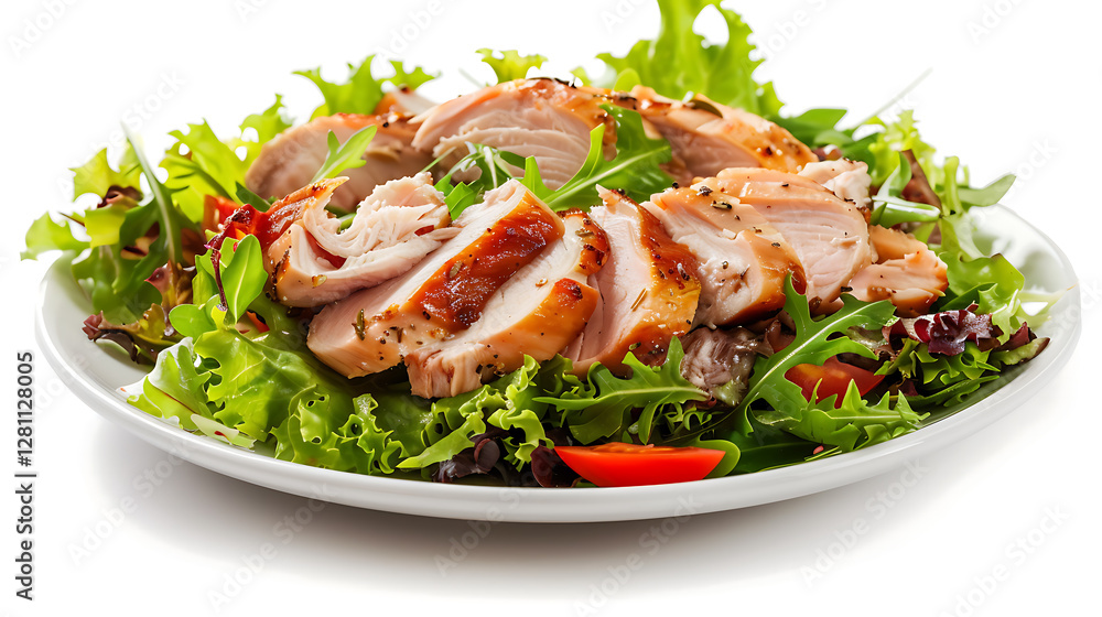 Grilled BBQ chicken breast with vegetables Grilled BBQ chicken breast with vegetables