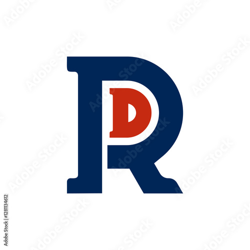 Monogram Letter RD Modern logo design