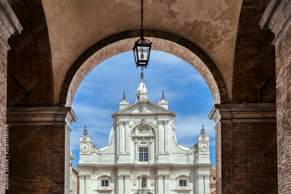 The Basilica of the Holy House is one of the main places of veneration of the Virgin Mary in Loreto, Marche, Italy