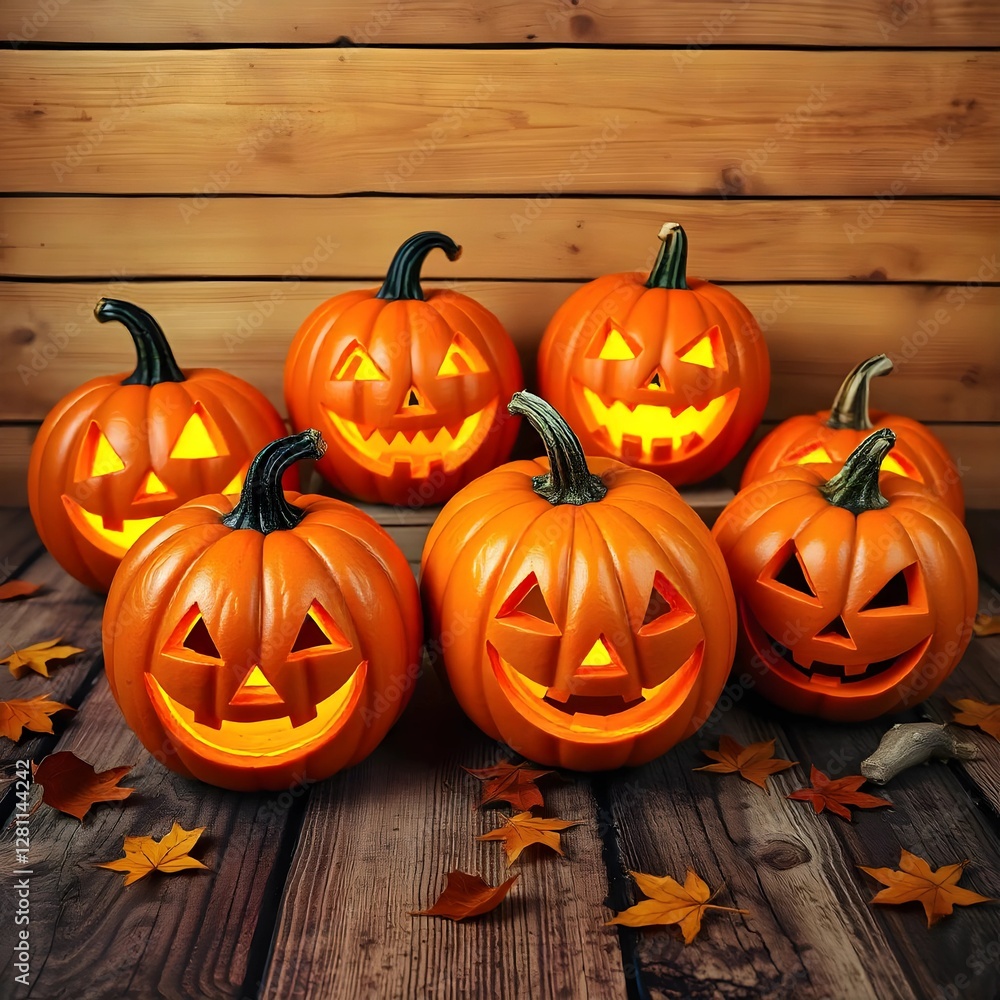 Spooky Jack-o'-Lanterns: Halloween Decorations Spooky Jack-o'-Lanterns: Halloween Decorations