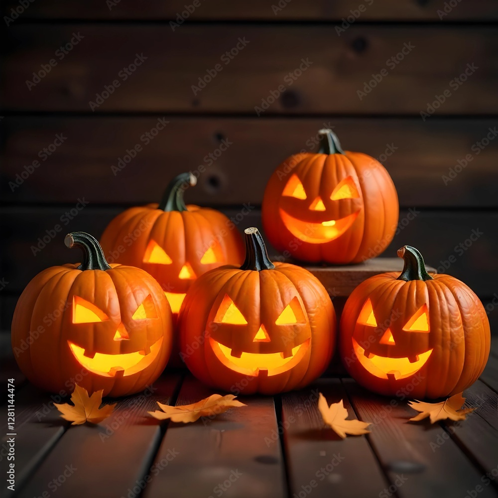 Spooky Jack-o'-Lanterns: Halloween Decorations Spooky Jack-o'-Lanterns: Halloween Decorations
