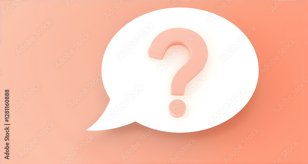 Question Mark in Speech Bubble Question Mark in Speech Bubble