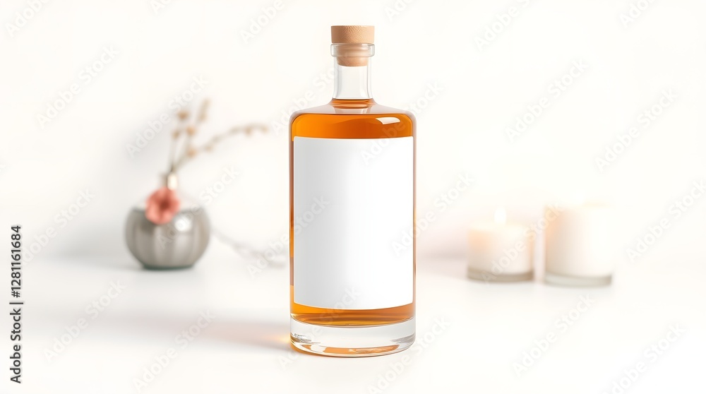 Empty liquor bottles with strange shapes, mockup. Empty liquor bottles with strange shapes, mockup.