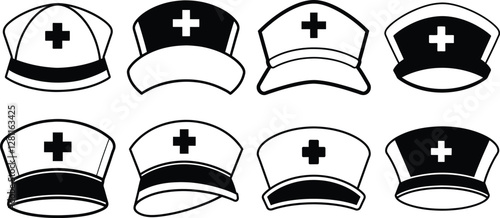Nurse Hat Vector Illustration Design