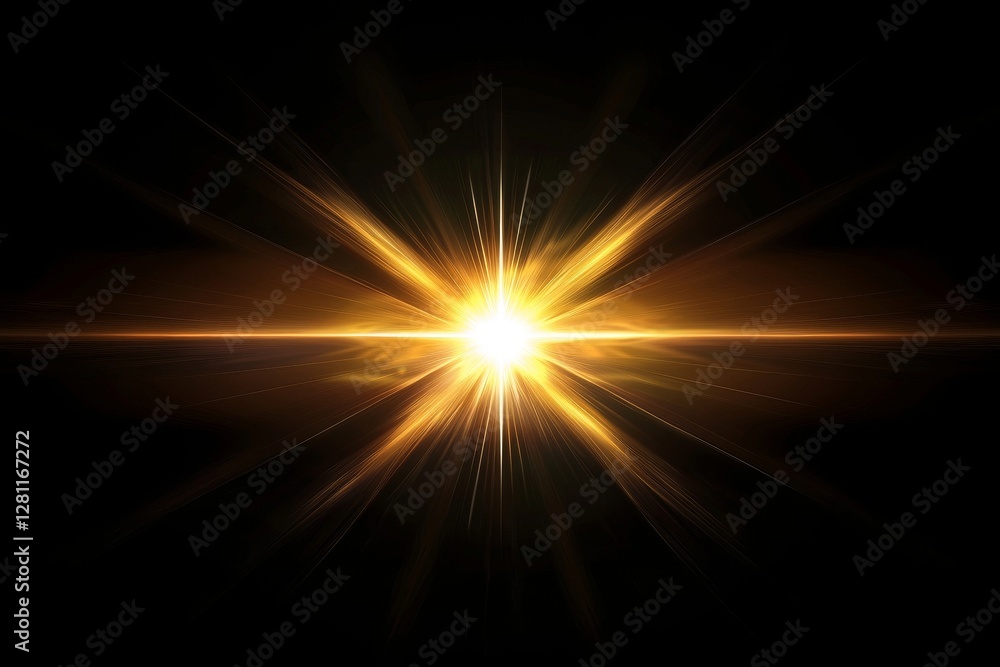 Red light shines brightly through a distorted, abstract lens flare on a dark background Red light shines brightly through a distorted, abstract lens flare on a dark background