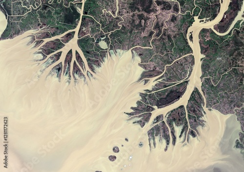 Obraz na płótnie Image of Atchafalaya Delta w salonie