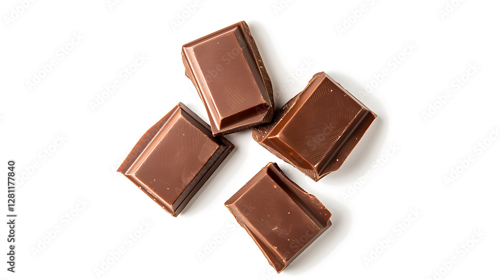 Sweet chocolate bar on a white Sweet chocolate bar on a white