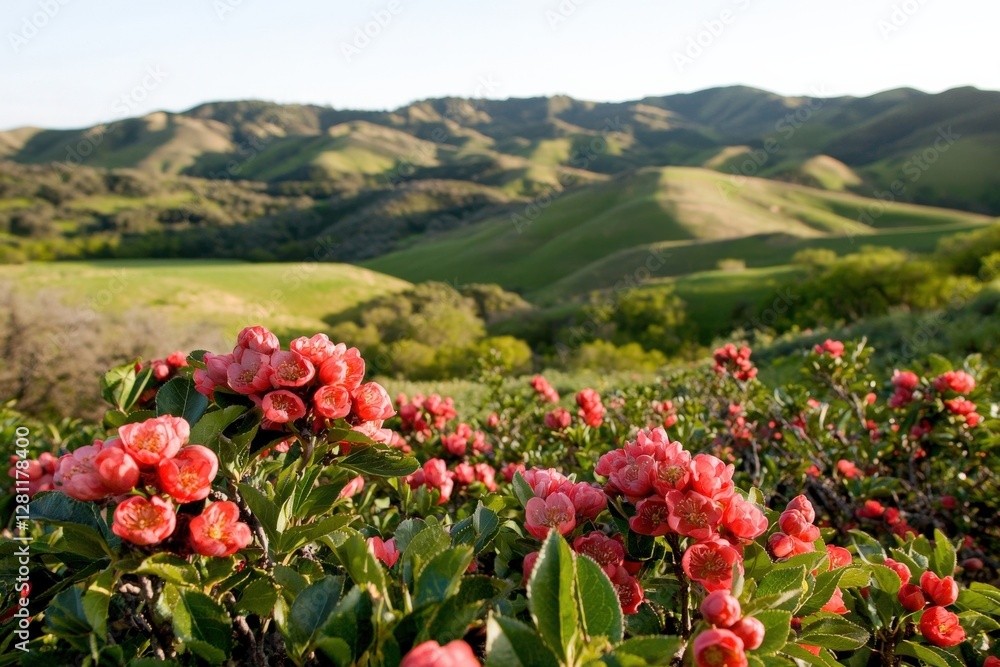 Spring Blossoms in Rolling Hills California Nature Photography Vibrant Landscape Wide Angle Floral Beauty Spring Blossoms in Rolling Hills California Nature Photography Vibrant Landscape Wide Angle Floral Beauty