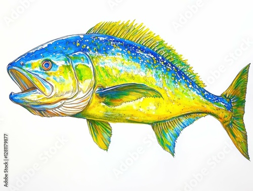 Mahi Mahi Skin Texture for Sportfishing Enthusiasts photo