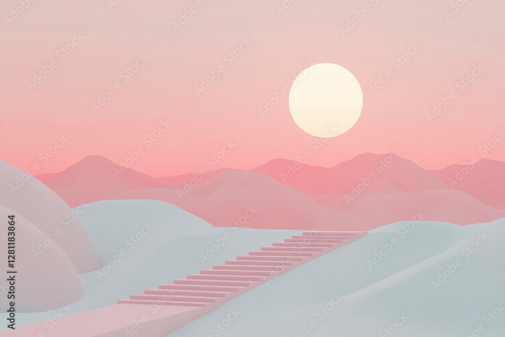 Fototapeta premium sunrise over the mountains