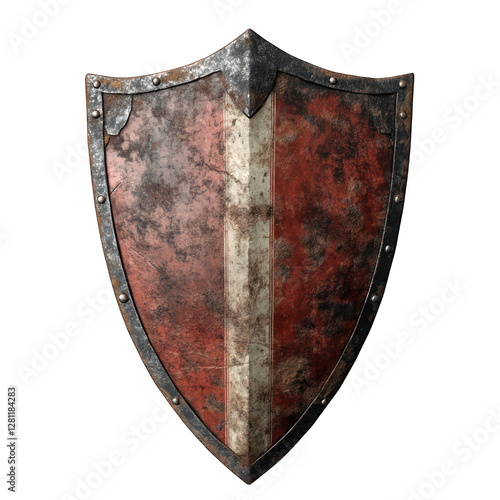 Wallpaper Mural Rusty and broken medieval knights shield isolated on transparent background Torontodigital.ca