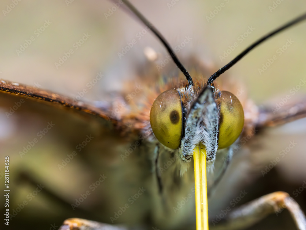 Purple Emperor Butterfly. Wings Open