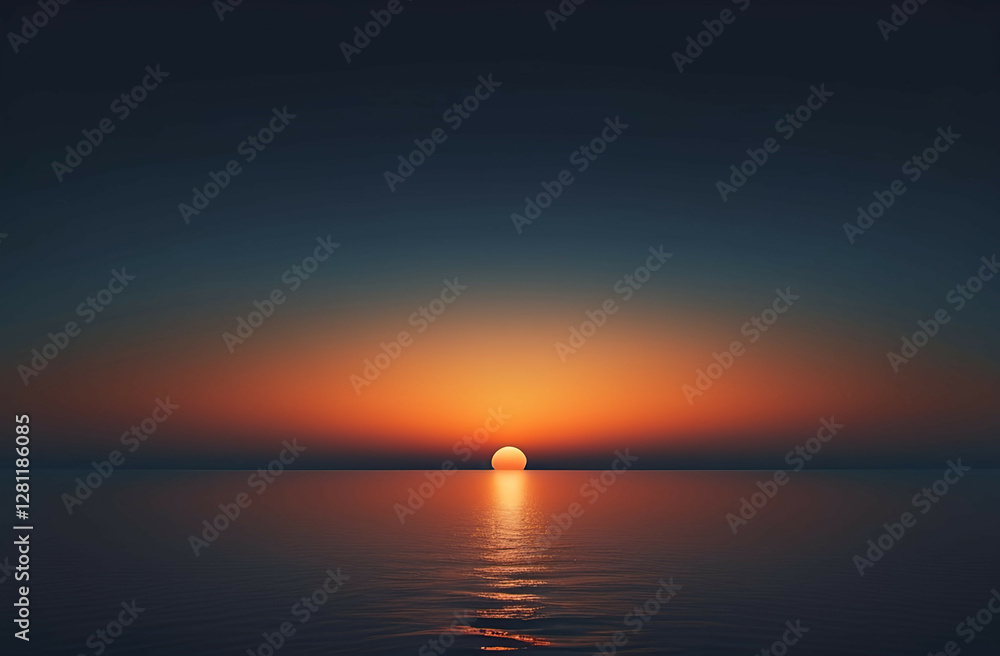 Fototapeta premium Sunset in the sea