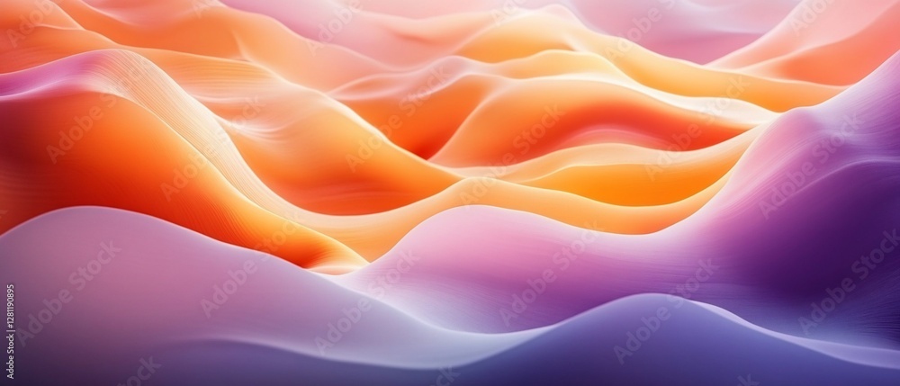 Obraz premium Abstract colorful wavy landscape.