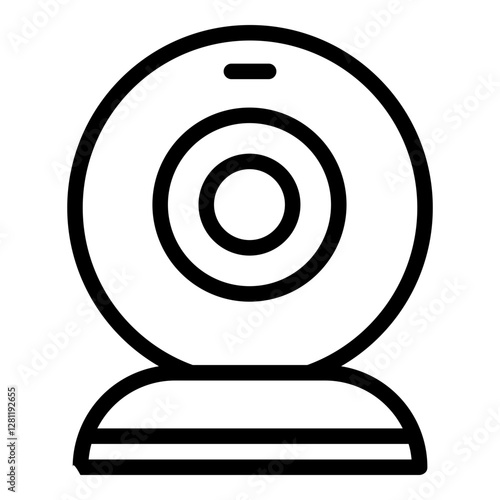 Webcam icon. Vector line icon