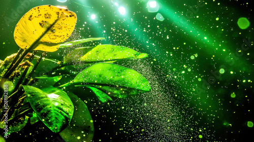 Wallpaper Mural A nature background showcasing a dense forest with towering trees, dappled sunlight filtering through the leaves, and a carpet of wildflowers, capturing the essence of untouched natural beauty 01 Torontodigital.ca