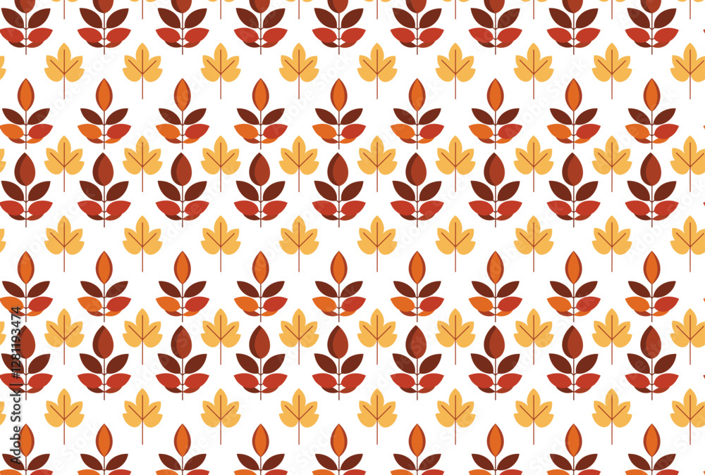 A minimalist seamless pattern featuring autumn leaves in warm tones of orange, red, and yellow. Perfect for Thanksgiving decor, fall designs, or cozy seasonal projects. high-quality digital download. A minimalist seamless pattern featuring autumn leaves in warm tones of orange, red, and yellow. Perfect for Thanksgiving decor, fall designs, or cozy seasonal projects. high-quality digital download.