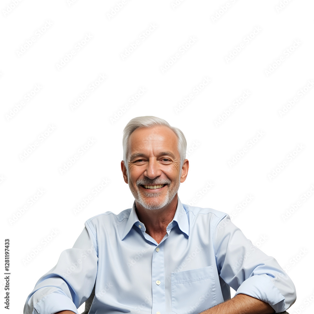 Senior Man Sitting Comfortably Senior Man Sitting Comfortably