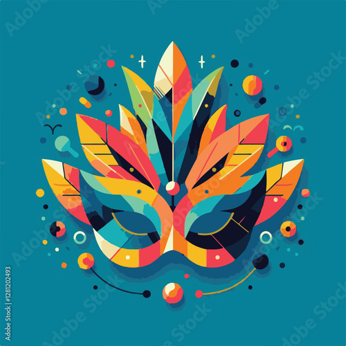 Vector illustration of Carnival Mask