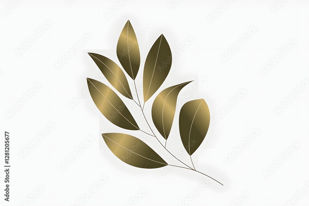 Floral golden seamless pattern with branches on white background. Floral golden seamless pattern with branches on white background.