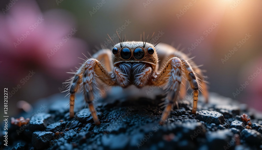 Macro of Jumping Spider.