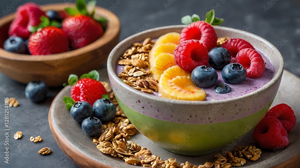 muesli with berries muesli with berries