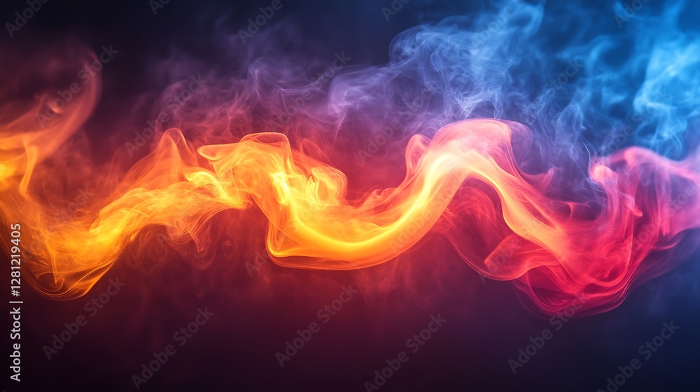 Fototapeta premium Abstract smoke colors art