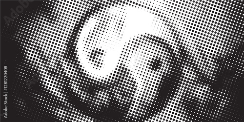 Distressed background in black and white texture with dark spots, scratches and lines. Abstract illustration