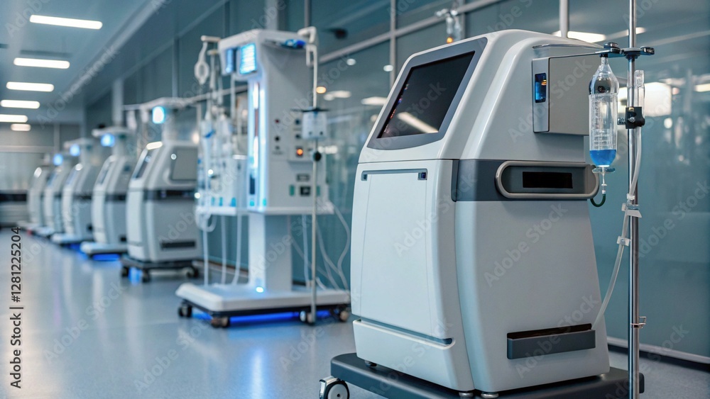 Dialysis machine for doctors and patients in hospitals to assess kidneys. Dialysis machine for doctors and patients in hospitals to assess kidneys.