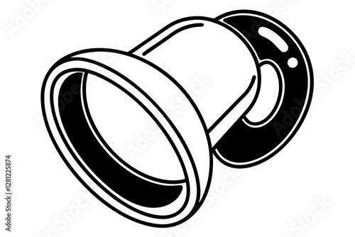vector illustration of a silver ring
