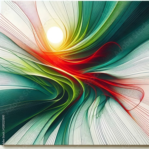 abstract colorful wave background