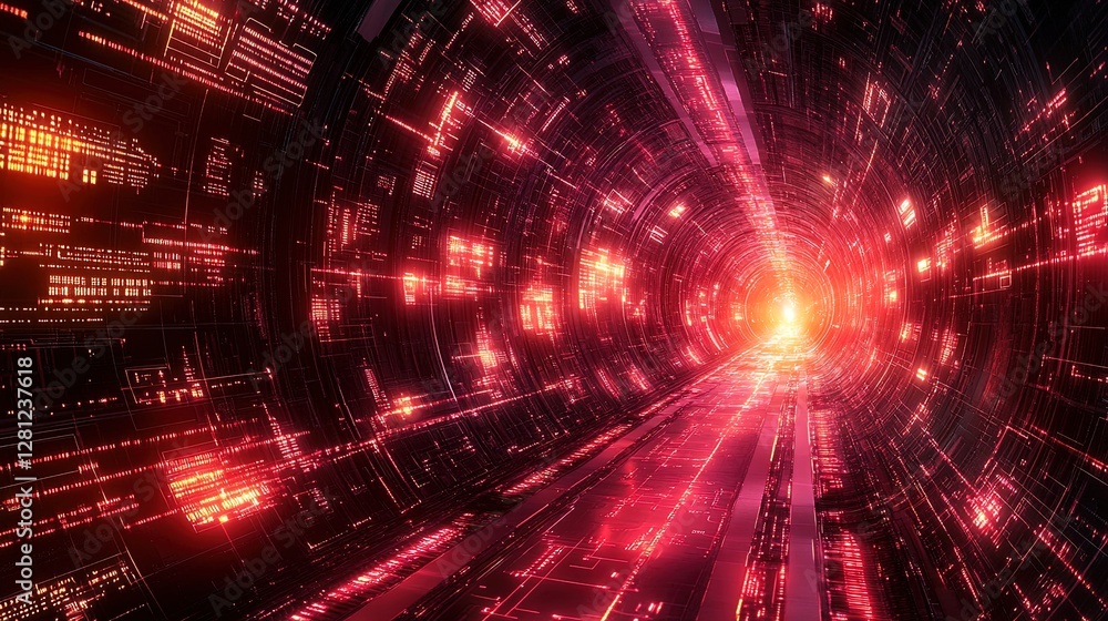 Futuristic technology background with abstract network connections, glowing symbols, and digital data streams Futuristic technology background with abstract network connections, glowing symbols, and digital data streams