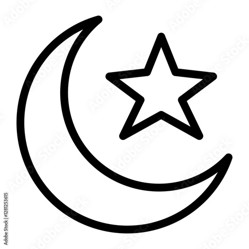 Canvas Print crescent moon