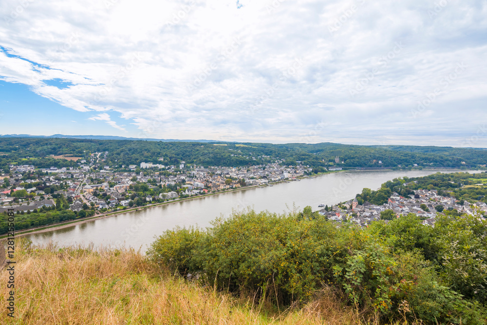 Erpeler Ley near Remagen with a view of Linz am Rhein