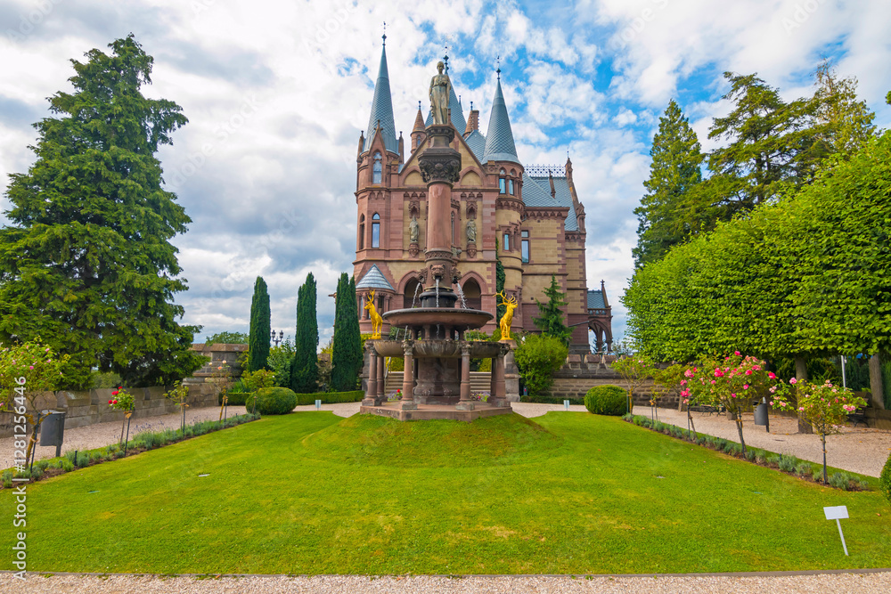 Drachenburg Castle is a private villa styled as a palace and constructed in the late 19th century