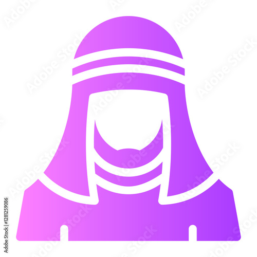 Arab Man gradient icon