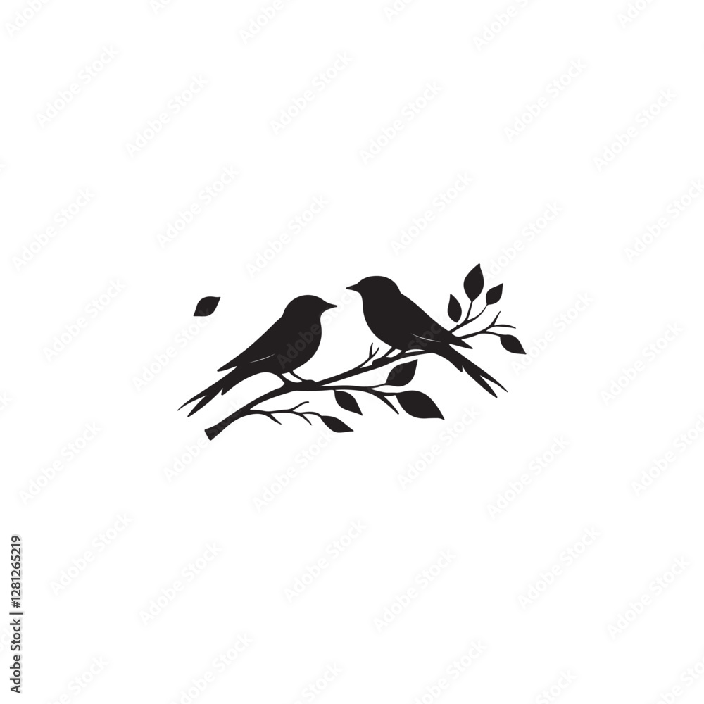 Fototapeta premium vector illustration of a silhouette of a bird
