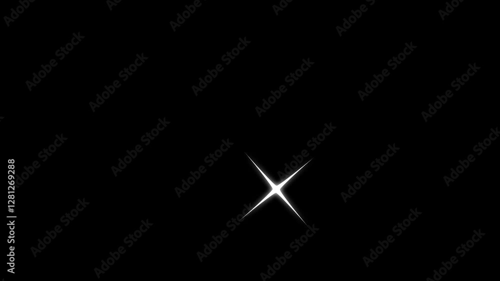 Starburst Shine, Radiant Star Motion Graphics with Glow Effect