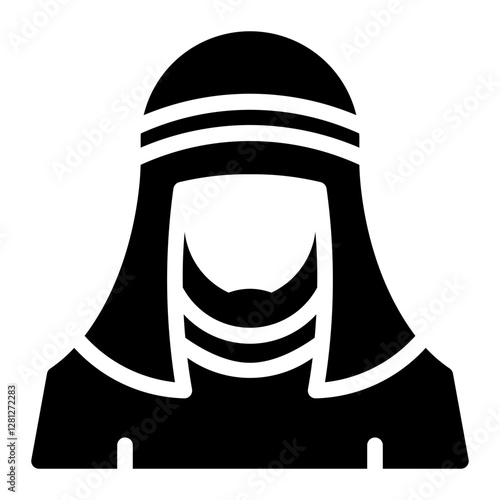 Arab Man glyph icon