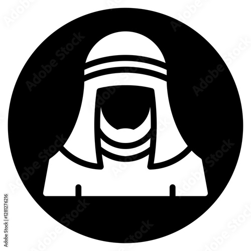 Arab Man glyph icon