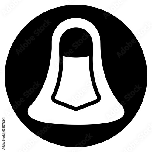 burka glyph icon