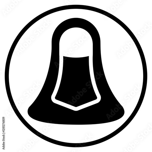 burka glyph icon