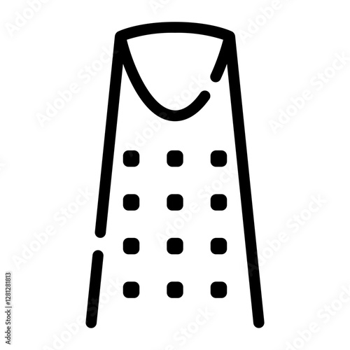 Kingdom centre tower line icon