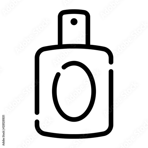 perfume bottle line icon