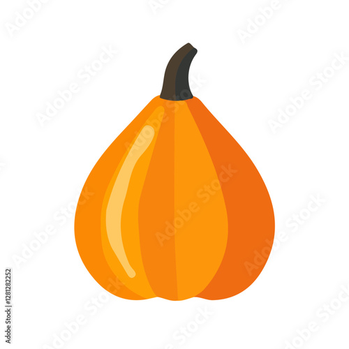 2D flat vector illustration Gourd icon isolated on a white background.

